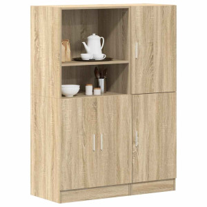 Set de muebles de cocina 2 pzas madera ingeniería roble sonoma D