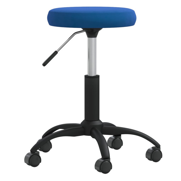 Silla de comedor de terciopelo azul D