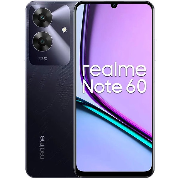 Realme Nota 60 dual sim 6 GB RAM 128 GB preto D