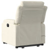 Sillón reclinable de masaje eléctrico elevable terciopelo crema 5