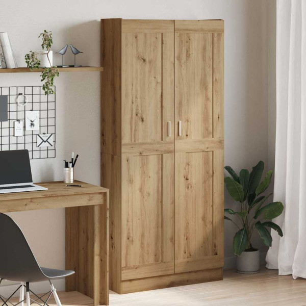 Aparador alto madera ingeniería roble artisan 82.5x30.5x185 cm D