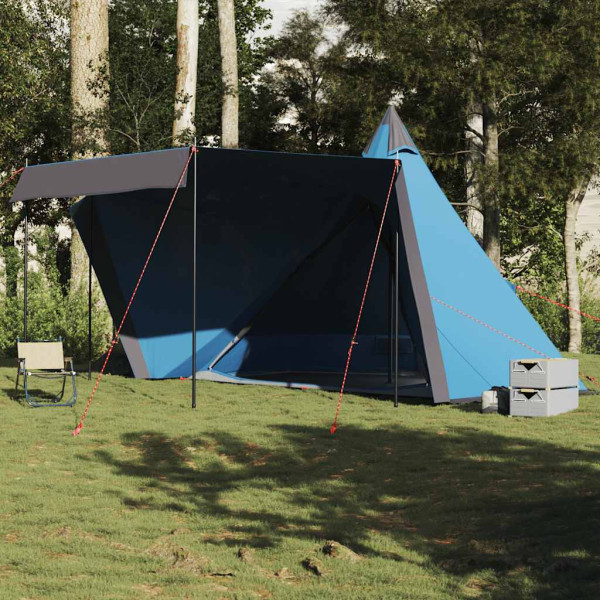 Tenda familiar tipi 6 pessoas impermeável azul D