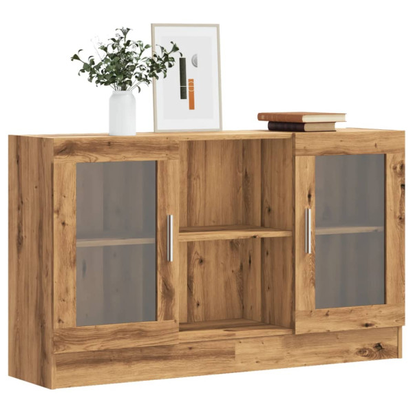 Aparador de madera de ingeniería roble artisan 120x30.5x70 cm D