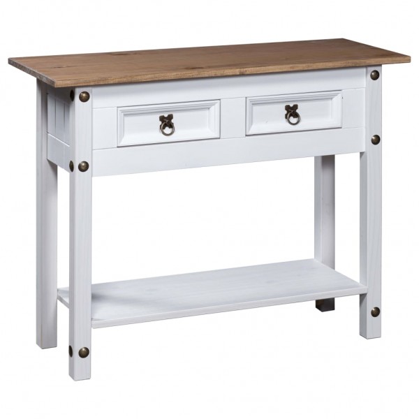 Mesa consola Corona Range de pinho branco mexicano 90x34.5x73 cm D