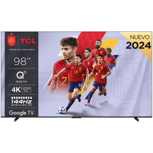 Smart TV TCL 98" QLED 4K 98C655 negro D