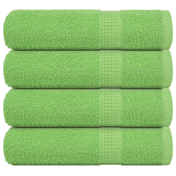 Toallas de Baño 4 uds Verde Manzana 100x150 cm 360 gsm D