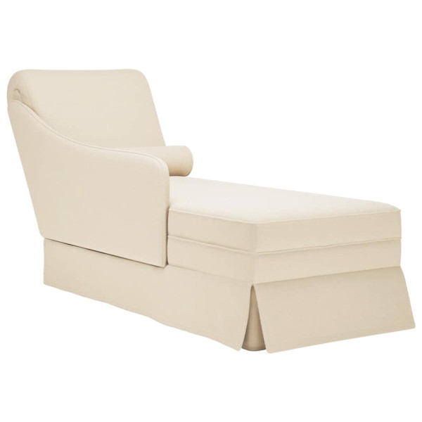 Chaise longue encosto braço direito veludo linho D