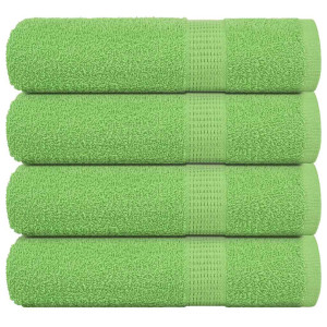 Toallas de Mano 4 uds Verde Manzana 50x100 cm 360 gsm D