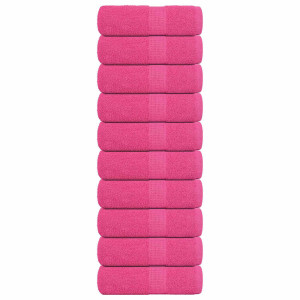 Toallas de jabón 10 piezas Rosa 30x30 cm 360 g/m² 100% Algodón D