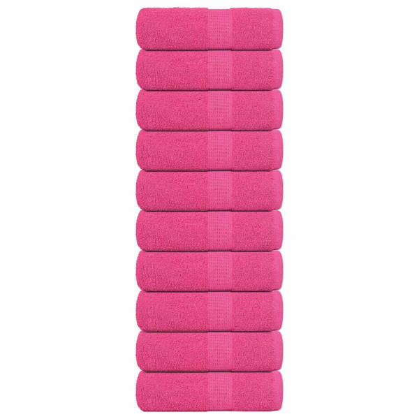 Toallas de jabón 10 piezas Rosa 30x30 cm 360 g/m² 100% Algodón D