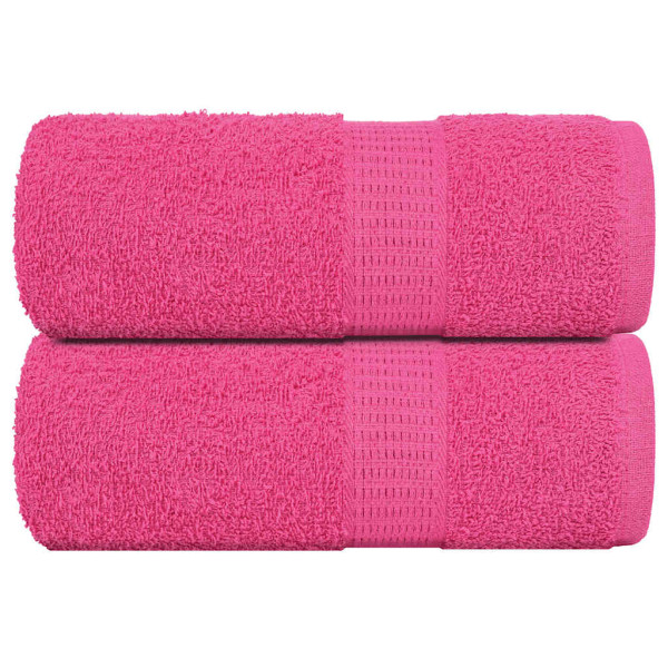 Toalhas de Jabon 2 peças rosa 30x30 cm 360 g/m2 100% algodão D