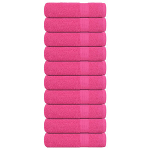 Toallas de Baño 10 uds rosa 100x150 cm 360 g/m² 100% Algodón D