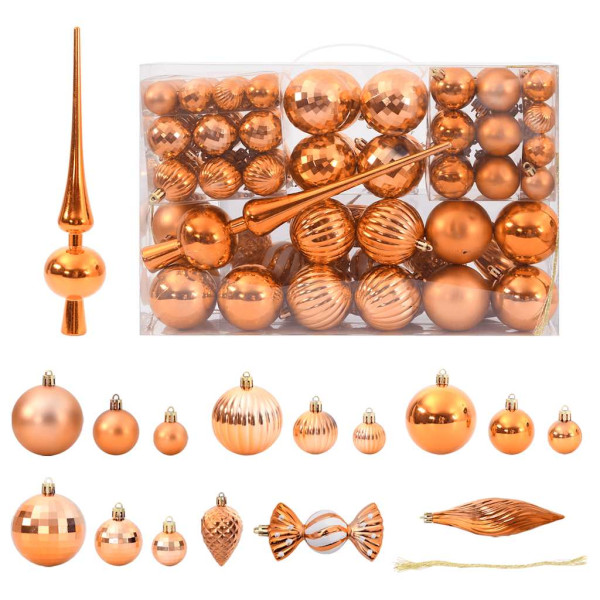 Bolas de Natal 98 unidades de cobre Ø3/4/6 cm D