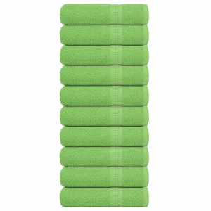 Toallas de Mano 10 uds Verde Manzana 50x100 cm 360 gsm D