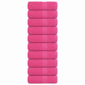 Toallas de Visita 10 piezas Rosa 30x50 cm 360 g/m² 100% Algodón D