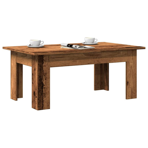 Mesa de centro madera contrachapada madera envejecida D