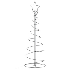 Árbol de Navidad cono de luz 100 LEDs blanco cálido 150 cm D