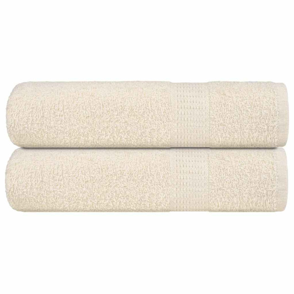 Toallas de Baño 2 uds crema 100x150 cm 360 g/m² 100% Algodón D