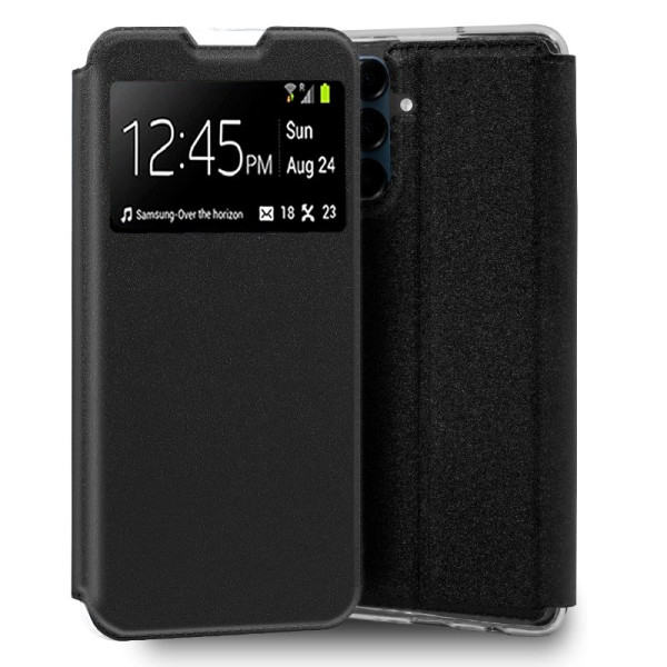 Funda COOL Flip Cover para Samsung A165 Galaxy A16 / A 16 5G Liso Negro D