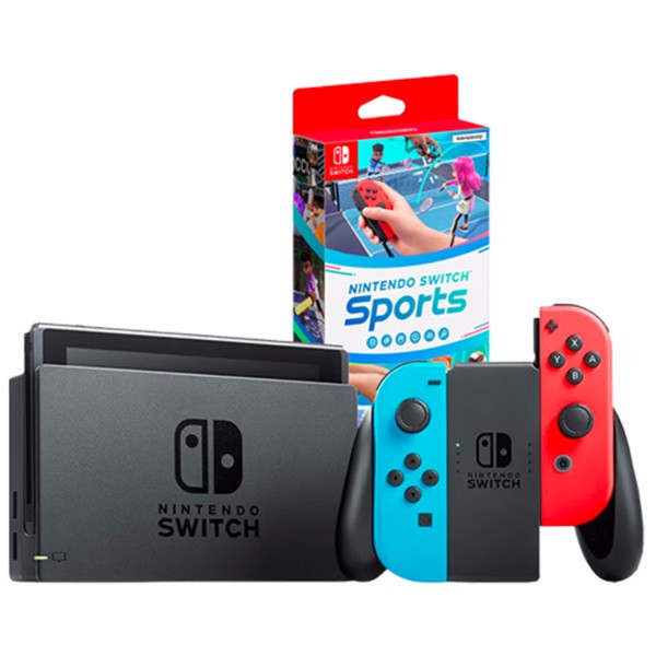 Consola Nintendo Switch Neon con Switch Sports D