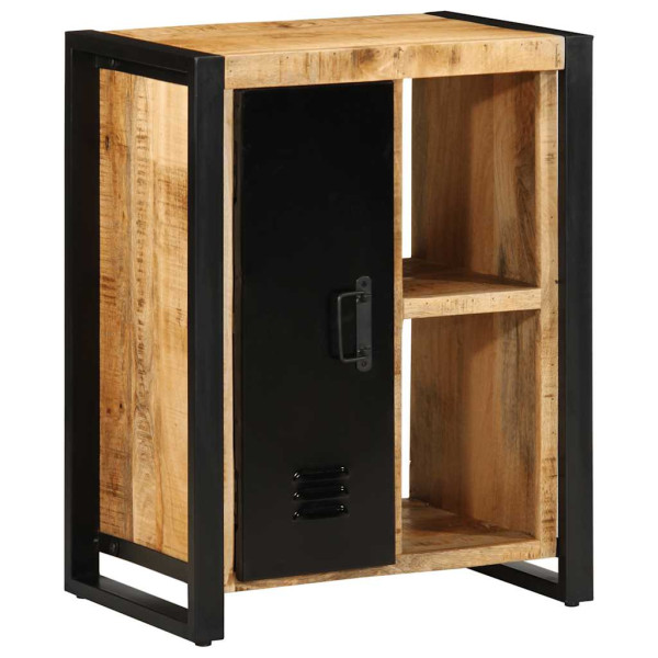 Aparador de madera maciza de mango rugosa 55x35x70 cm Aparador de madera maciza de mango rugosa 55x35x70 cm D