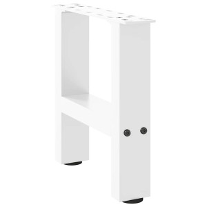 Patas para mesa de centro de acero blanco 2 uds 30×40 cm D