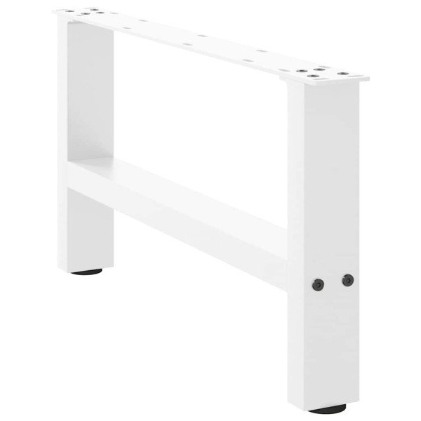 Pernas de mesa de centro em aço branco 2 unidades 30×70 cm D