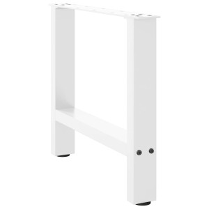 Patas para mesa de centro de acero blanco 2 uds 42×50 cm D