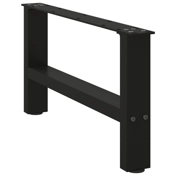 Patas para mesa de centro de acero negro 2 uds 30×70 cm D