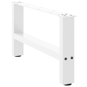 Patas para mesa de centro de acero blanco 2 uds 30×60 cm D