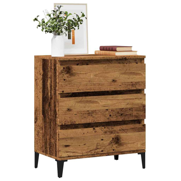 Aparador de madera contrachapada envejecida 60x35x70 cm D