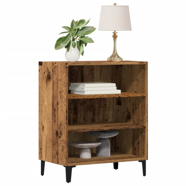 Aparador de madera de ingeniería envejecida 57x35x75 cm D