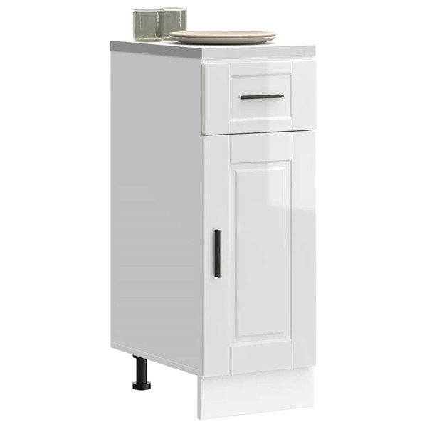 Mueble bajo de cocina porto alto brillo blanco D