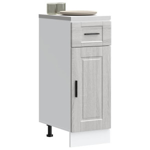 Mueble bajo de cocina porto gris sonoma madera reconstituida D