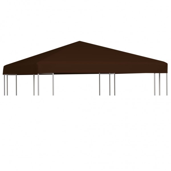 Toldo de cenador marrón 310 g/m² 3x3 m D