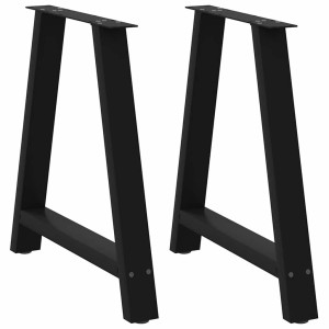 Forma de pernas de mesa central A 2uds aço preto 70x (72-73) cm D