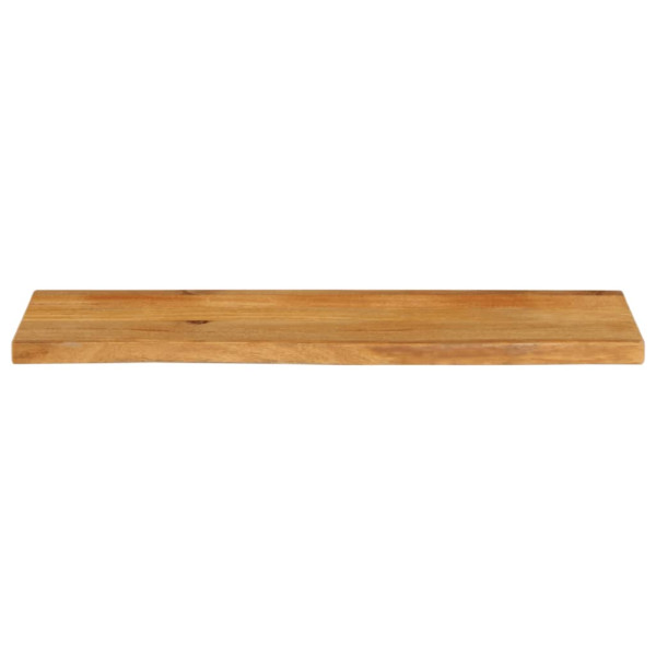 Tablero de mesa borde natural madera maciza mango 100x30x3.8 cm M 3