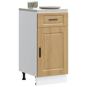 Mueble bajo de cocina porto roble artesano madera reconstituida D