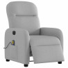 Sillón reclinable de masaje eléctrico tela gris nube 3
