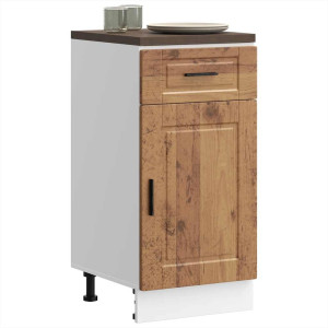 Mueble bajo de cocina porto madera vieja madera reconstituida D