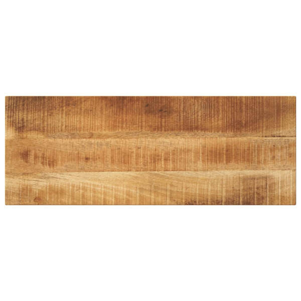 Tablero de mesa rectangular madera maciza rugosa 80x40x3.8 cm D