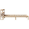 Estructura de cama sin colchón madera maciza pino 75x190 cm 5