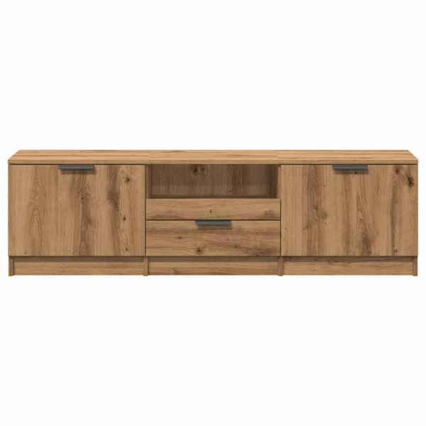 Mueble de TV madera de ingeniería roble artisan 140x35x40 cm M 4