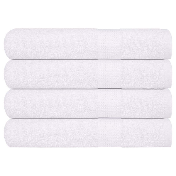 Toallas de sauna 4 uds 100% algodón blanco 80x200 cm 360 gsm Toallas de sauna 4 uds 100% algodón blanco 80x200 cm 360 gsm D