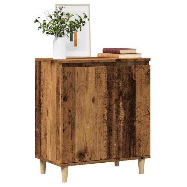 Aparador de madera contrachapada envejecida 60x35x70 cm D