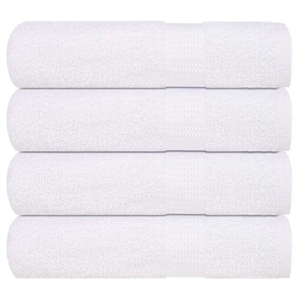 Toallas de ducha 4 uds 100% algodón blanco 70x140 cm 360 gsm Toallas de ducha 4 uds 100% algodón blanco 70x140 cm 360 gsm D