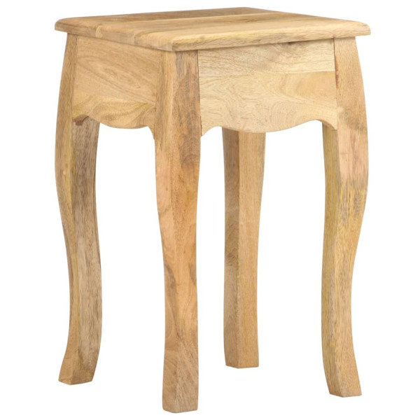 Mesita de noche de madera maciza de mango 28x28x46 cm M 4