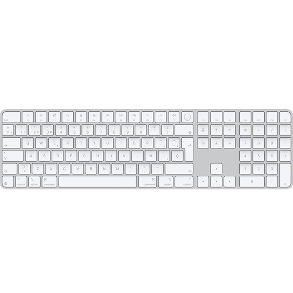 Teclado Inalámbrico Apple Magic Keyboard con Touch ID plata D