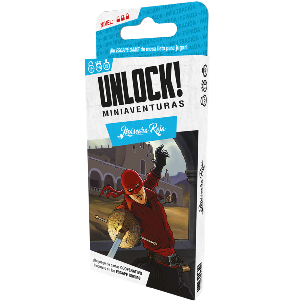 Juego de mesa unlock! miniaventuras máscara roja D