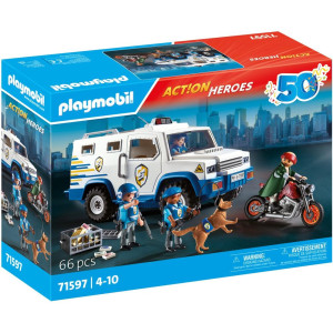 Playmobil transporte dinheiro polícia D